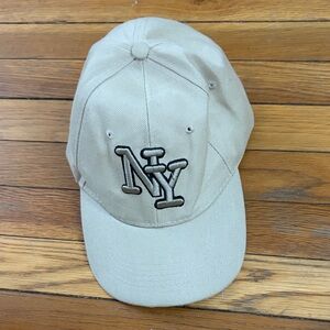 Beige Cap with Embroidered Logo